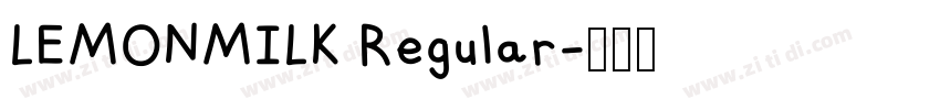 LEMONMILK Regular字体转换